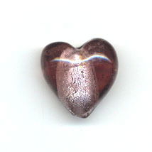 Kraal 20 mm hart glas - may vary CF01\80224 3 stuks op=op 