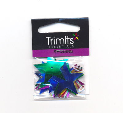 paillet ster 30 mm - assortiment ca 23 stuks op=op 