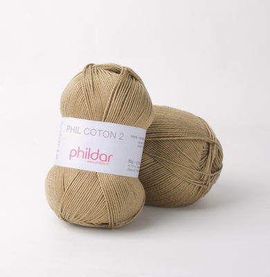 Phildar Phil coton 2 Army 0077 op=op uit collectie 