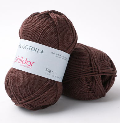 Phildar Phil Coton 4 Bordeaux - rood donker op=op uit collectie 