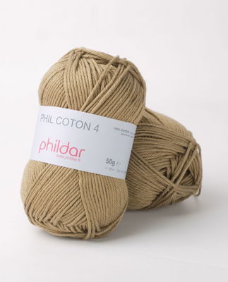 Phildar Phil Coton 4 Army - groen op=op uit collectie 