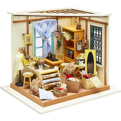 Bouwpakket 3D miniatuur kamer - naaiatelier 57891
