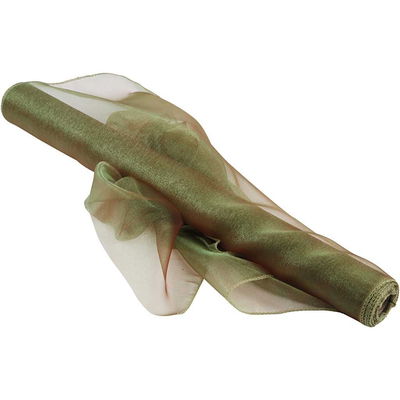 Stof Organza groen 50 cm op=op 