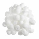 Pompon 15 mm wit (200 stuks)