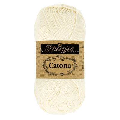 Scheepjes Catona 130 old lace 100 gram - gebroken wit