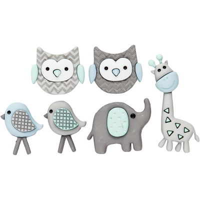 Knoop babydieren 6 stuks 