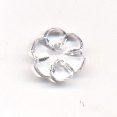 knoop 12 mm bloem - transparant op=op 