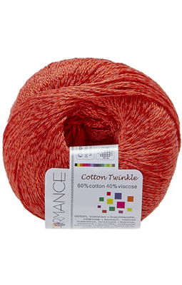 Lammy Yarns Cotton twinkle 17 donker oranje op=op 