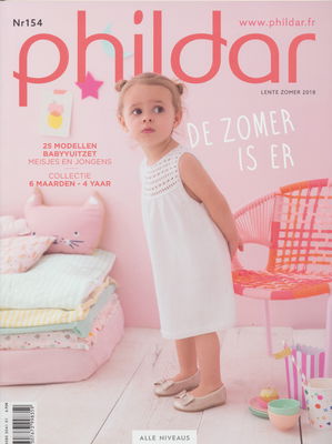 Phildar nr 154 lente zomer 2018 - 25 modellen voor baby en peuter op=op uit collectie 