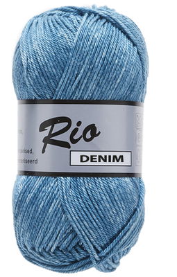 Lammy Yarns Rio denim 659 donker aqua blauw op=op uit collectie 