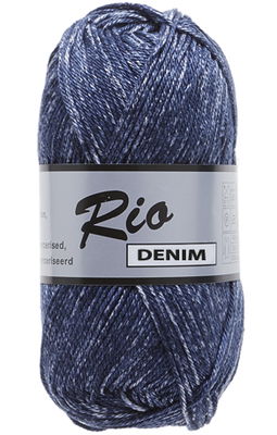 Lammy Yarns Rio denim 658 donker jeans blauw op=op uit collectie 