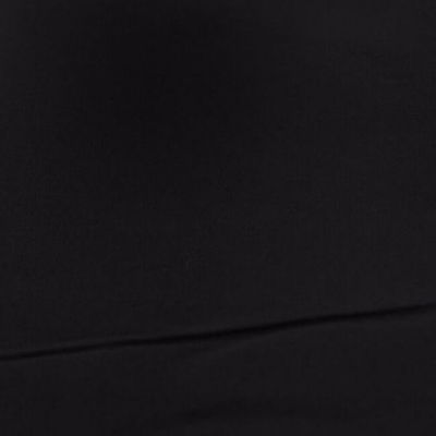 Stof katoen effen zwart per 49 cm 