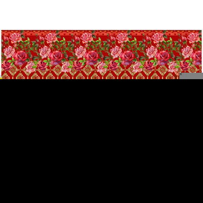 Stenzo tricotstof rozen met vogel - framboos 1 meter 