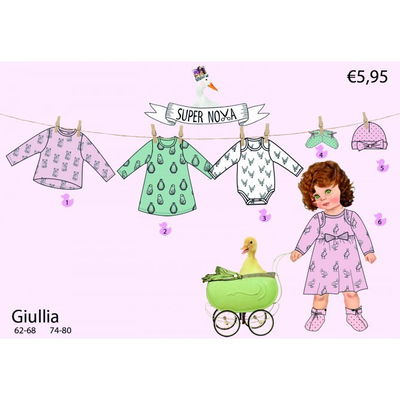 Stenzo naaipatroon supernova Giullia maat 62 t/m 80 