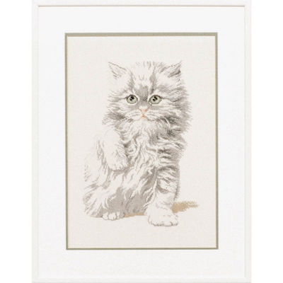 Borduurpakket dieren - Poesje - Pako 235235 op=op uit collectie 