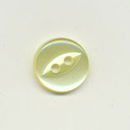 Knoop 11 mm licht geel