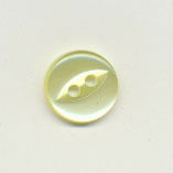 Knoop 11 mm licht geel