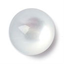 Knoop 12 mm bol doorzichtig roomwit (op=op)