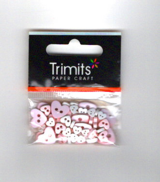 Knoop assortiment mini 5-10 mm hart roze en wit 2,5 gram op=op 