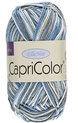 Lammy Yarns - Capricolor 352 blauw zand ecru op=op 