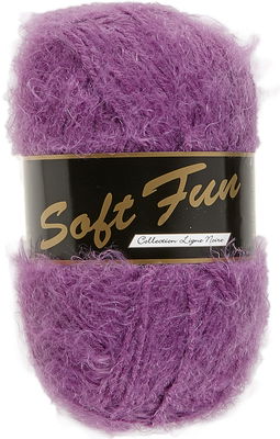 Lammy yarns - Soft fun 740 paars op=op uit collectie 