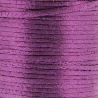 Satijnkoord 3 mm 035 donker oud paars - Kumihimo 5 mtr 
