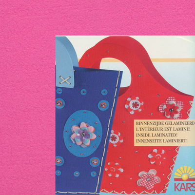 Vilttas pakket roze op=op 