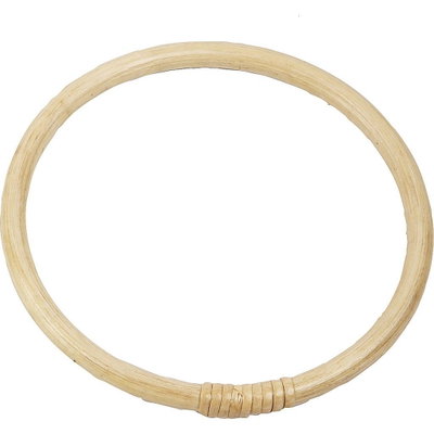Tasbeugel bamboe glad 18 cm bamboe 1 stuk 
