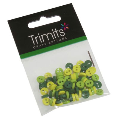 knoop 6 mm groen mix op=op 