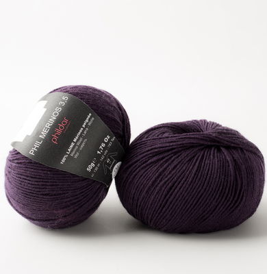 Phildar Phil merinos 3,5 Aubergine op=op uit collectie 