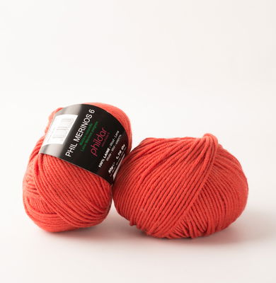 Phildar Phil merinos 6 Vermillon op=op uit collectie 