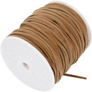 Imitatie suedekoord 3 mm licht bruin (per meter)