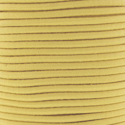 Elastiek koord 3 mm - geel zacht 1 meter 