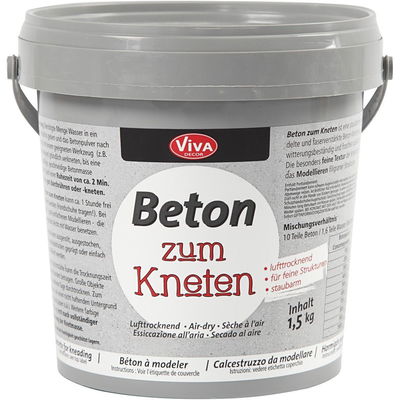 Viva Decor Kneed Beton grijs 1500 gram 