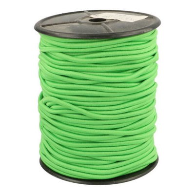 Elastiek koord 3 mm - groen fel 1 meter 