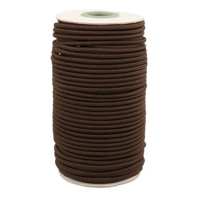 Elastiek koord 3 mm - bruin 1 meter 