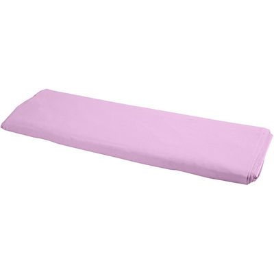 Stof katoen effen licht roze per 49 cm 