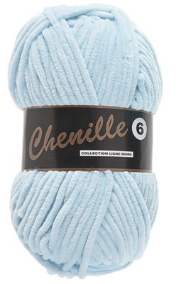 Lammy Yarns Chenille 6 - 011 baby blauw