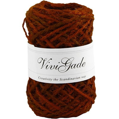 Vivi Gade natuurlijk hennep 1-2 mm - 503227 donker rood op=op 