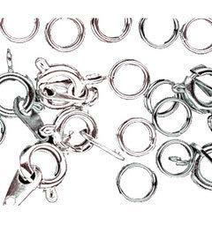 kettingsluiting 6 mm zilver 10 stuks 