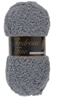 Lammy Yarns Tendresse fine 002 grijs op=op uit collectie 