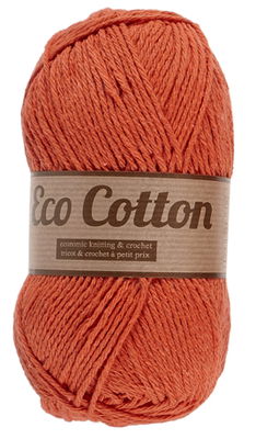Lammy Yarns Eco Cotton 041 oranje op=op uit collectie 