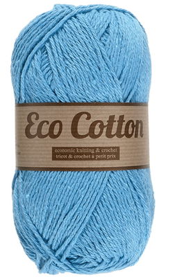 Lammy Yarns Eco Cotton 040 baby blauw op=op uit collectie 