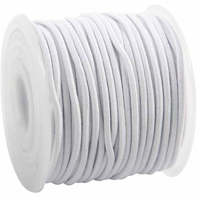 Elastiek kabel 6 mm - wit 1 meter 