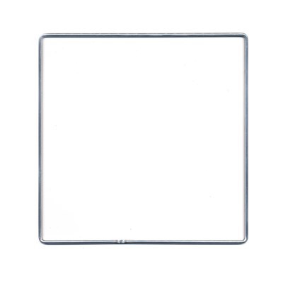 Vierkant metaal 40 cm 3,4mm 4 stuks 