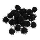 Pompon 12-13 mm metallic black (ca 80 stuks)