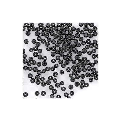 Glasparels 10 mm zwart ca 25 stuks 