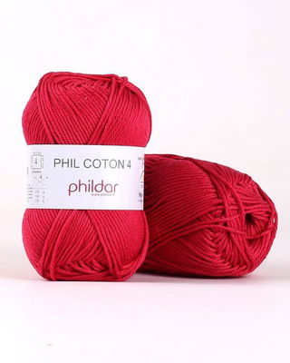 Phildar Phil Coton 4 Framboise op=op uit collectie 