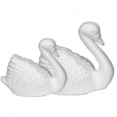 Styropor - piepschuim zwaan 80 x 110 mm op=op 
