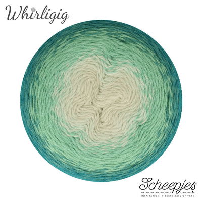 Scheepjes Whirligig 204 teal to ombre